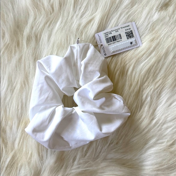 lululemon athletica Accessories - LULULEMON Uplifting Oversized Scrunchie White NWT
